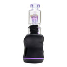 King Pluto KPCT3 Mystic Realm glass vaporizer with purple accents and a black protective silicone grip base.