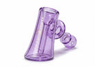 King Pluto 5-inch purple glass hammer bubbler pipe with gold logo branding