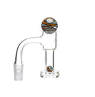 King Pluto PLQB4 Quorin full welded terp slurper set with swirl glass marble and frosted alien logo joint